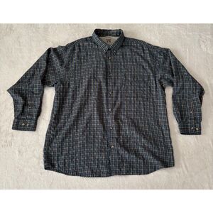 Mens‎ Columbia Plaid Flannel Shirt Green Size XXL Gorpcore Button Up Hiking
